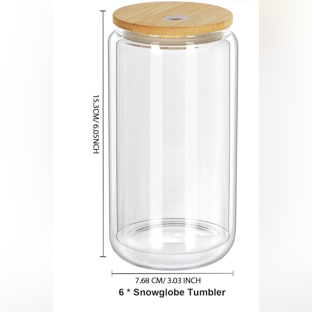 16oz glass snowglobe